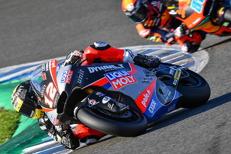 Tom Lüthi fuhr in Jerez eine Traumzeit von 1:40,3 min