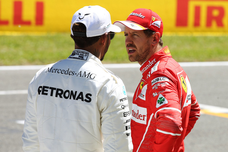 Lewis Hamilton und Sebastian Vettel