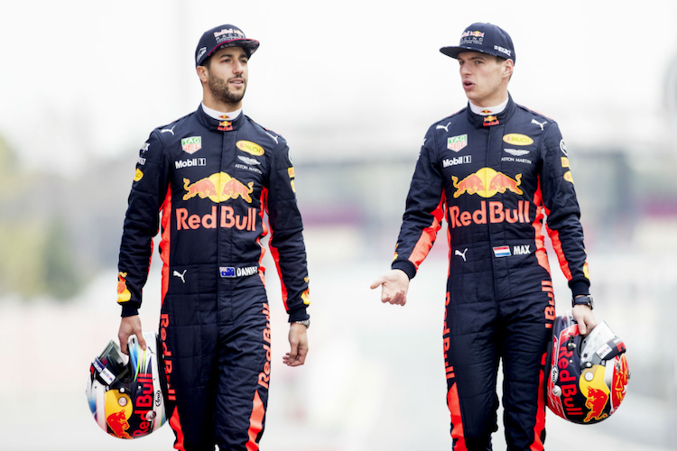 Daniel Ricciardo und Max Verstappen