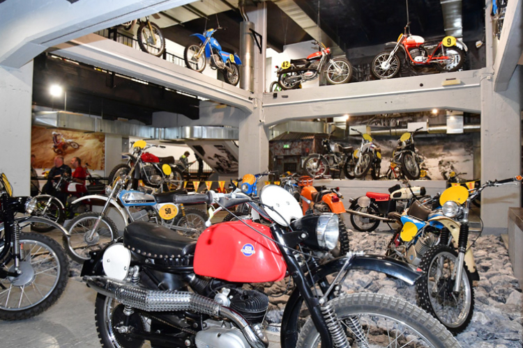 Blick in das sehenswerte Enduro-Museum