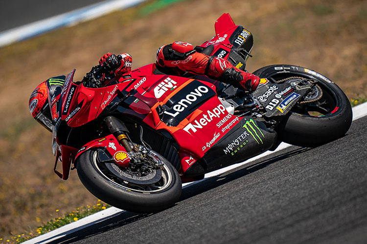 WM-Leader Pecco Bagnaia auf der Ducati: Auch nach 2026 wird es keine Hybrid-Antriebe geben