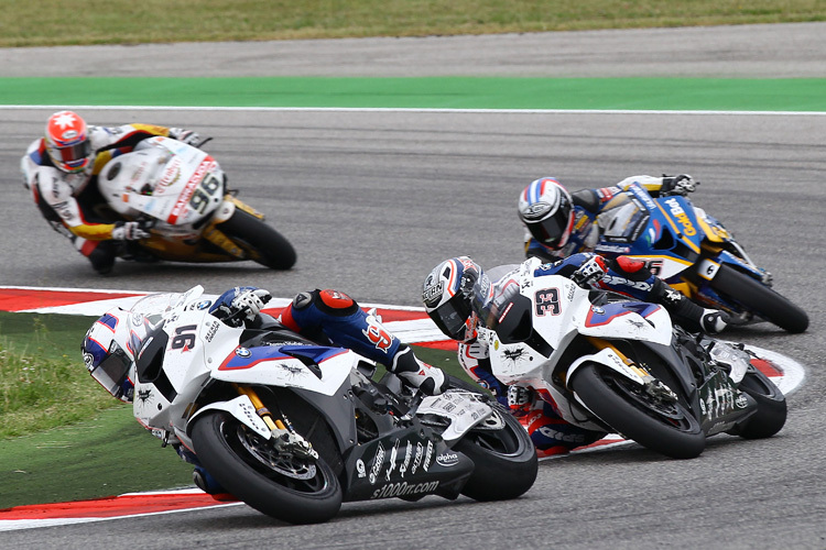 Haslam (91) fuhr in Misano vor Melandri (33)