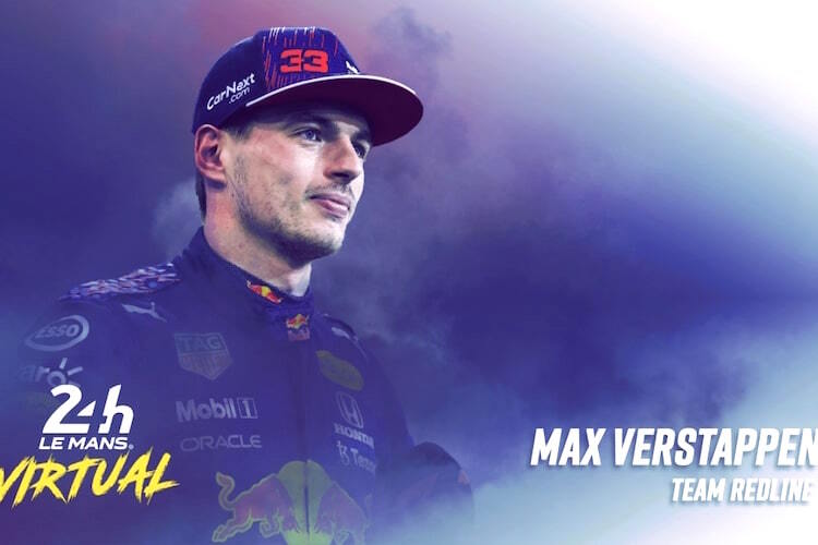 Max Verstappen fährt in Le Mans, virtuell