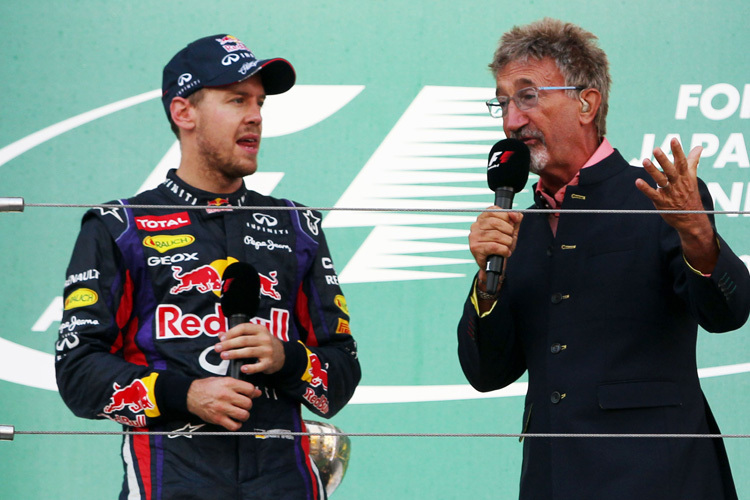 Sebastian Vettel mit Eddie Jordan