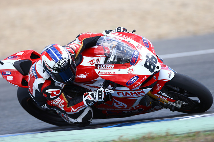 Ayrton Badovini eroberte 2013 den einzigen Podestplatz für Ducati