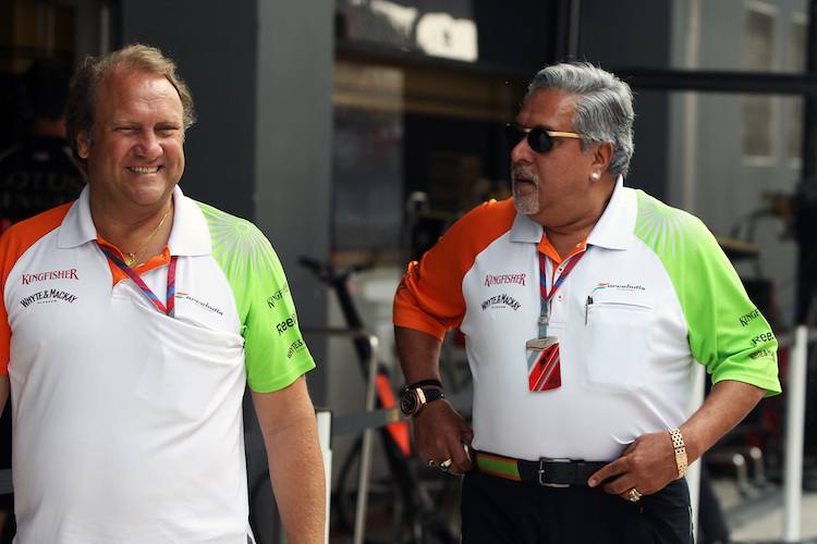 Bob Fernley und Vijay Mallya haben jahrelang die Geschicke von Force India geleitet