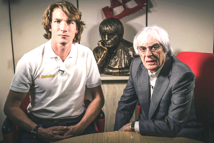 Freddie Hunt mit Bernie Ecclestone