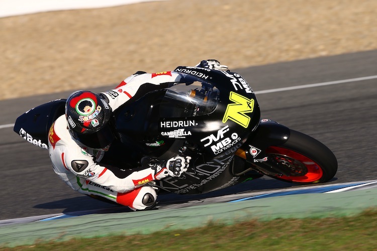 Die Moto2-Testfahrten durfte Alessandro Nocco mitmachen