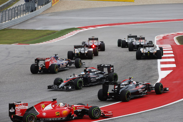 Fernando Alonso vor einem Jahr in Texas: Der Grand Prix begann schlecht