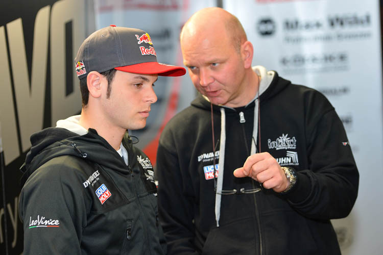 Sandro Cortese und Cheftechniker Jürgen Lingg