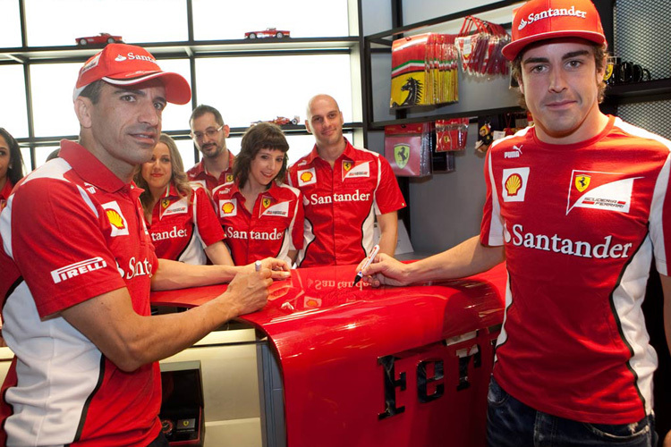 Marc Gené mit Fernando Alonso