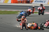 Marc Márquez musste einen harten Crash einstecken