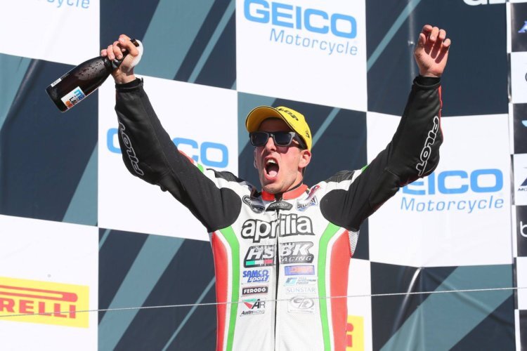 Claudio Corti stand 2016 in der MotoAmerica mehrfach auf dem Podium