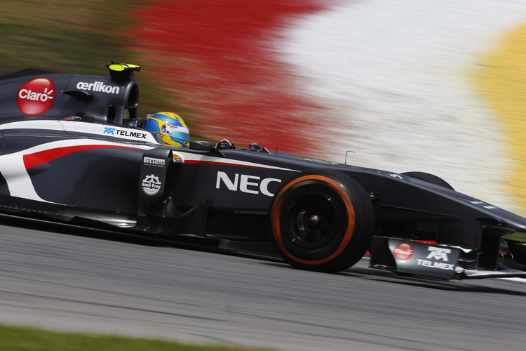 Esteban Gutiérrez im Sauber-Renner