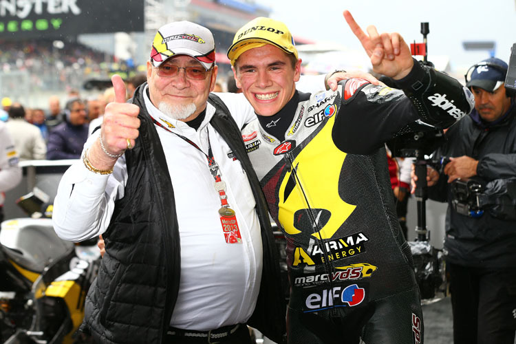 Scott Redding: Siegesfeier mit Teambesitzer Marc van der Straten