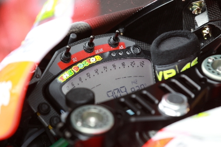 Rossi's Ducati Cockpit