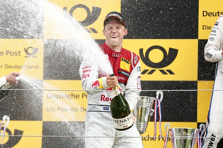 Mattias Ekström bejubelt seinen Sieg in Zandvoort