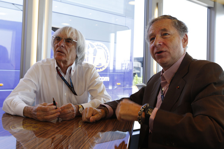 Bernie Ecclestone und Jean Todt