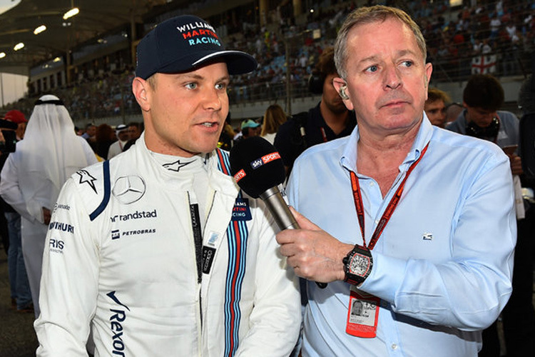 Valtteri Bottas und Martin Brundle