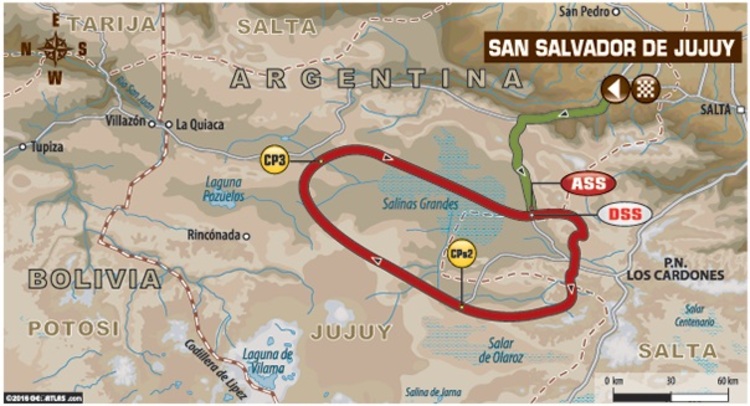 Die vierte Etappe der 38. Rallye Dakar