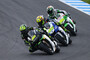 Aufgereiht: Cal Crutchlow vor Valentino Rossi und Alvaró Bautista
