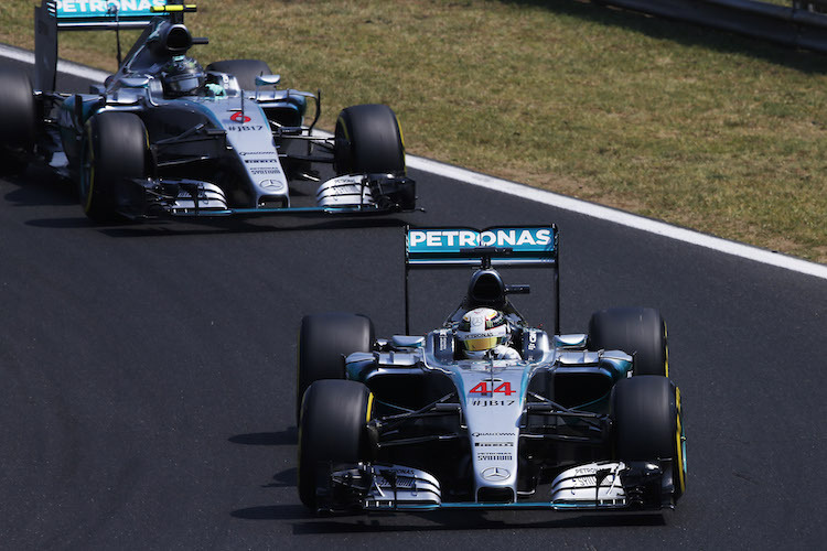 Hamilton und  Rosberg