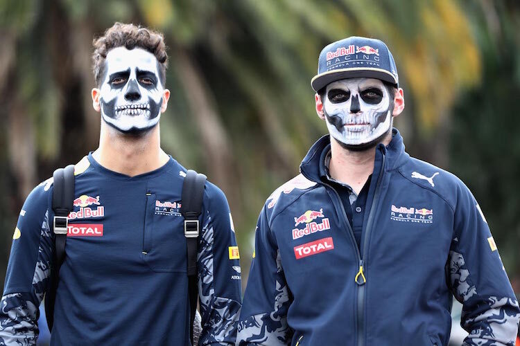 Daniel Ricciardo und Max Verstappen 2016 in Mexiko