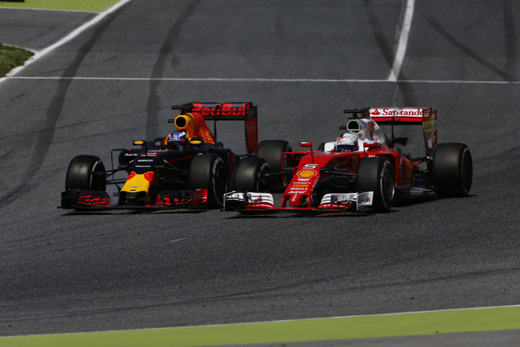 Jetzt wird es eng: Daniel Ricciardo gegen Sebastian Vettel