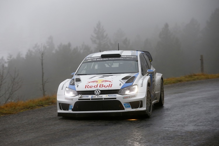 Sébastien Ogier beim Test zur Rallye Monte Carlo