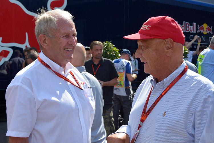 Dr. Helmut Marko mit Niki Lauda