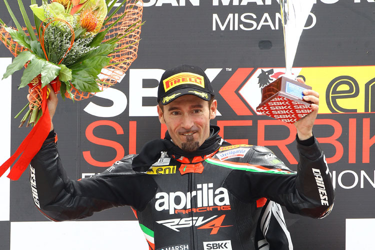 Max Biaggi war zur Stelle als es zählte 