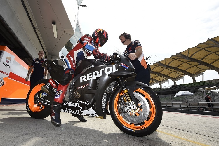 Stefan Bradl bei den Testfahrten 2019 in Sepang