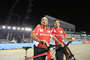 Emilio Botin und Fernando Alonso bei ihrer üblichen Radtour in Singapur