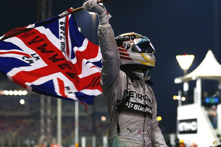 Lewis Hamilton nach seinem Sieg