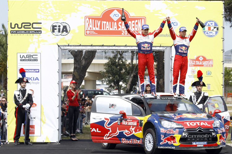 Loeb bei seinem Sardinien-Sieg 2011