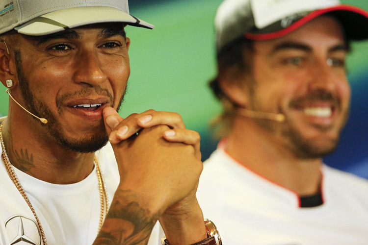 Lewis Hamilton und Fernando Alonso