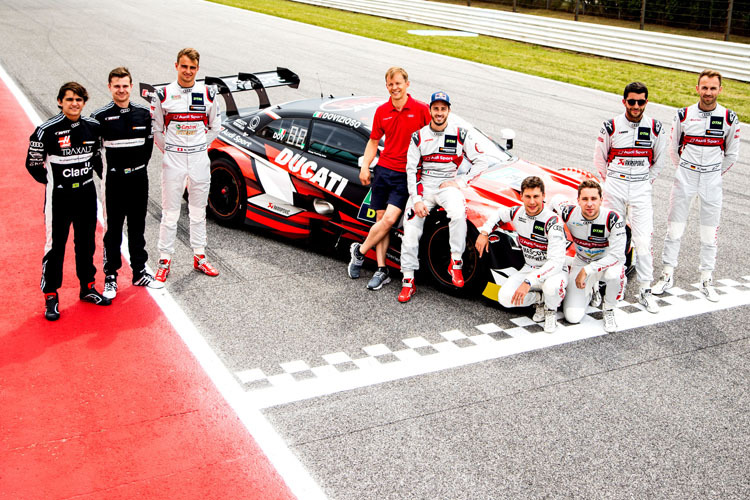 Das Audi-Team in Misano