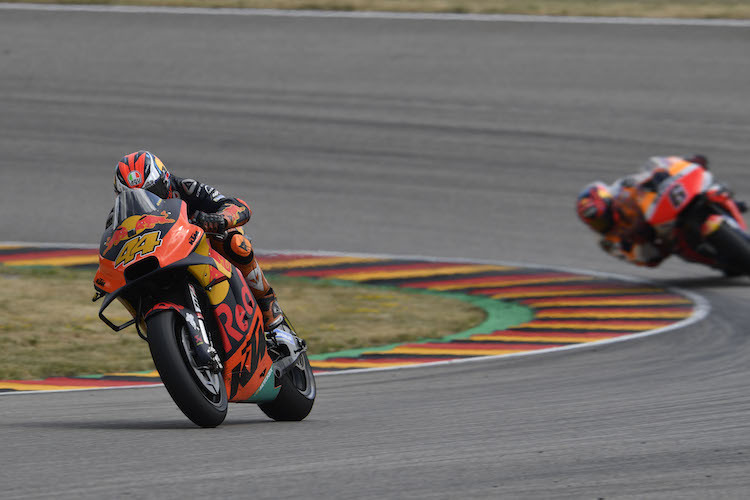 Pol Espargaró litt auf dem Sachsenring unter dem starken Reifenabbau