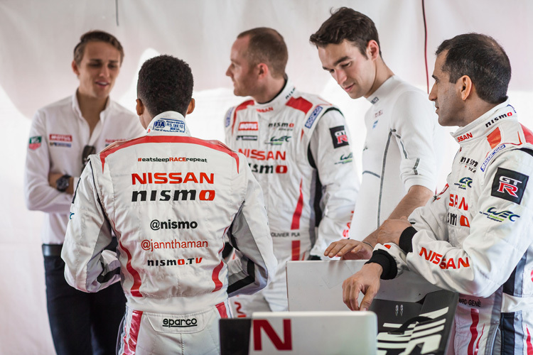 Diese fünf und Michael Krumm fahren für Nissan in der WEC