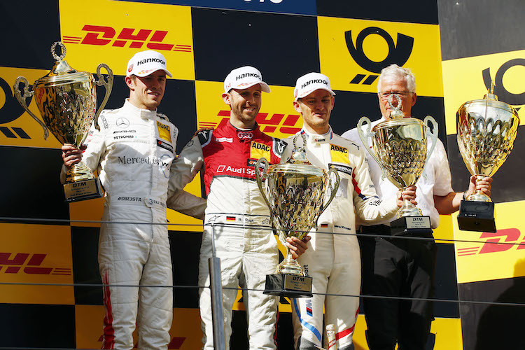 Paul di Resta, René Rast und Marco Wittmann (v.l.)