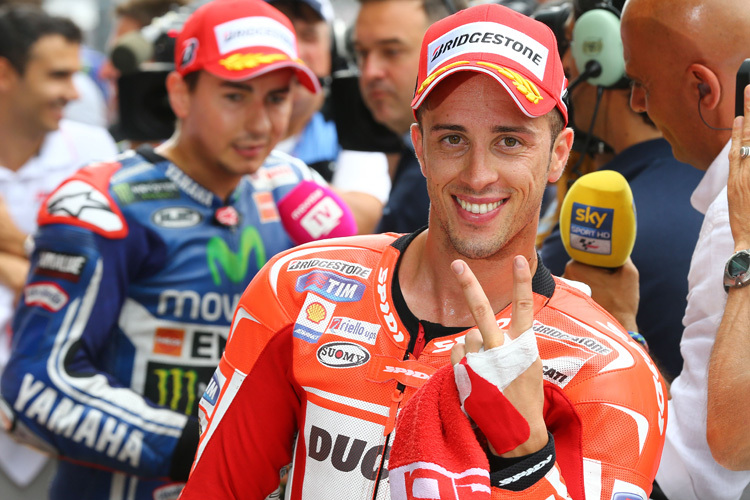 Andrea Dovizioso jubelte über Startplatz 2