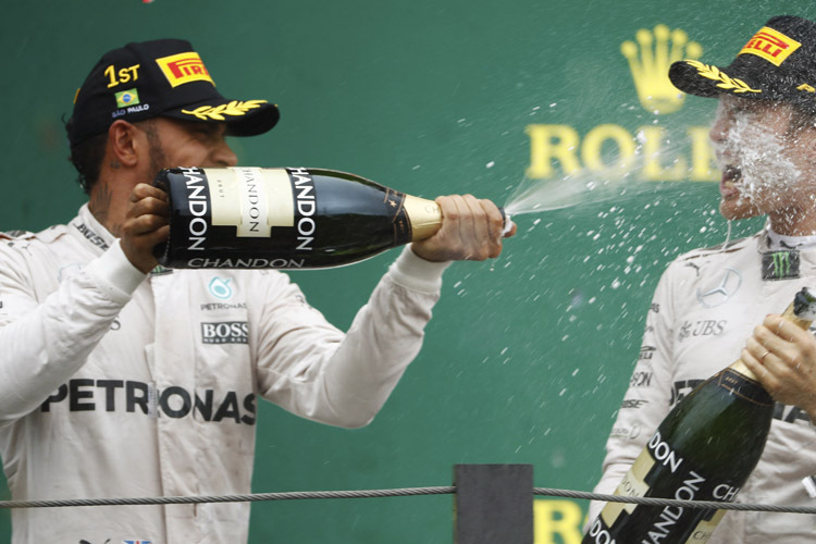 Lewis Hamilton und Nico Rosberg 