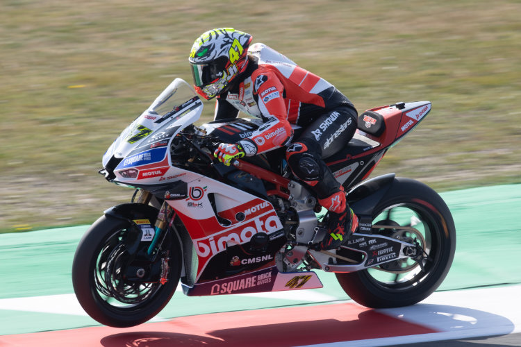 Axel Bassani wurde mit der Bimota Dritter