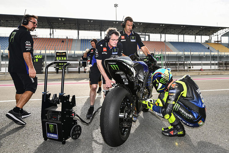 Valentino Rossi beim Katar-Test