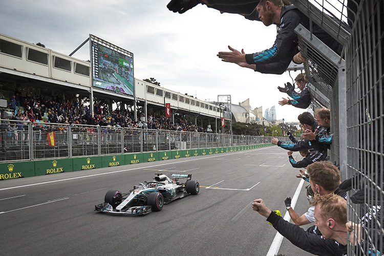 Baku-GP-Sieger Lewis Hamilton 2018