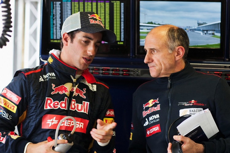 Daniel Ricciardo und Franz Tost