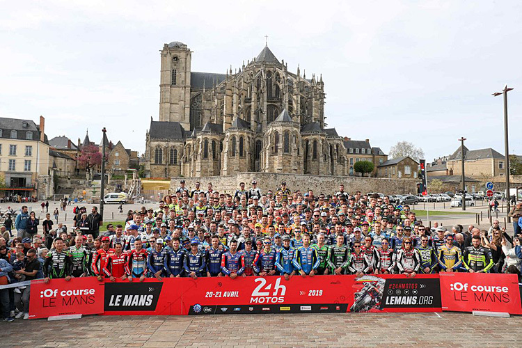 Auch die Teamvorstellung in der Altstadt von Le Mans fällt dieses Jahr ins Wasser