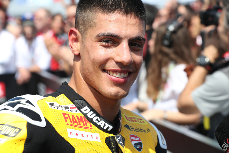 Michael Rinaldi: Beim Heimrennen in Misano in Gelb