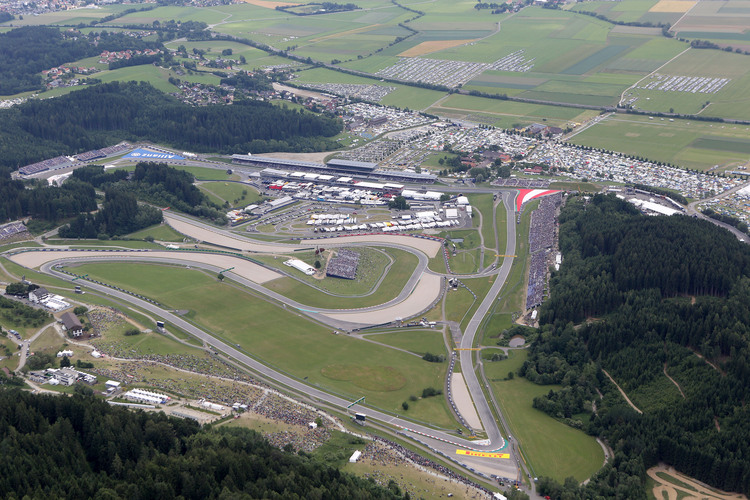 So sieht der Schauplatz des Österreich-GP von oben aus