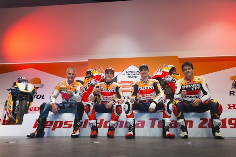 Mick Doohan und Alex Crivillé waren auch dabei